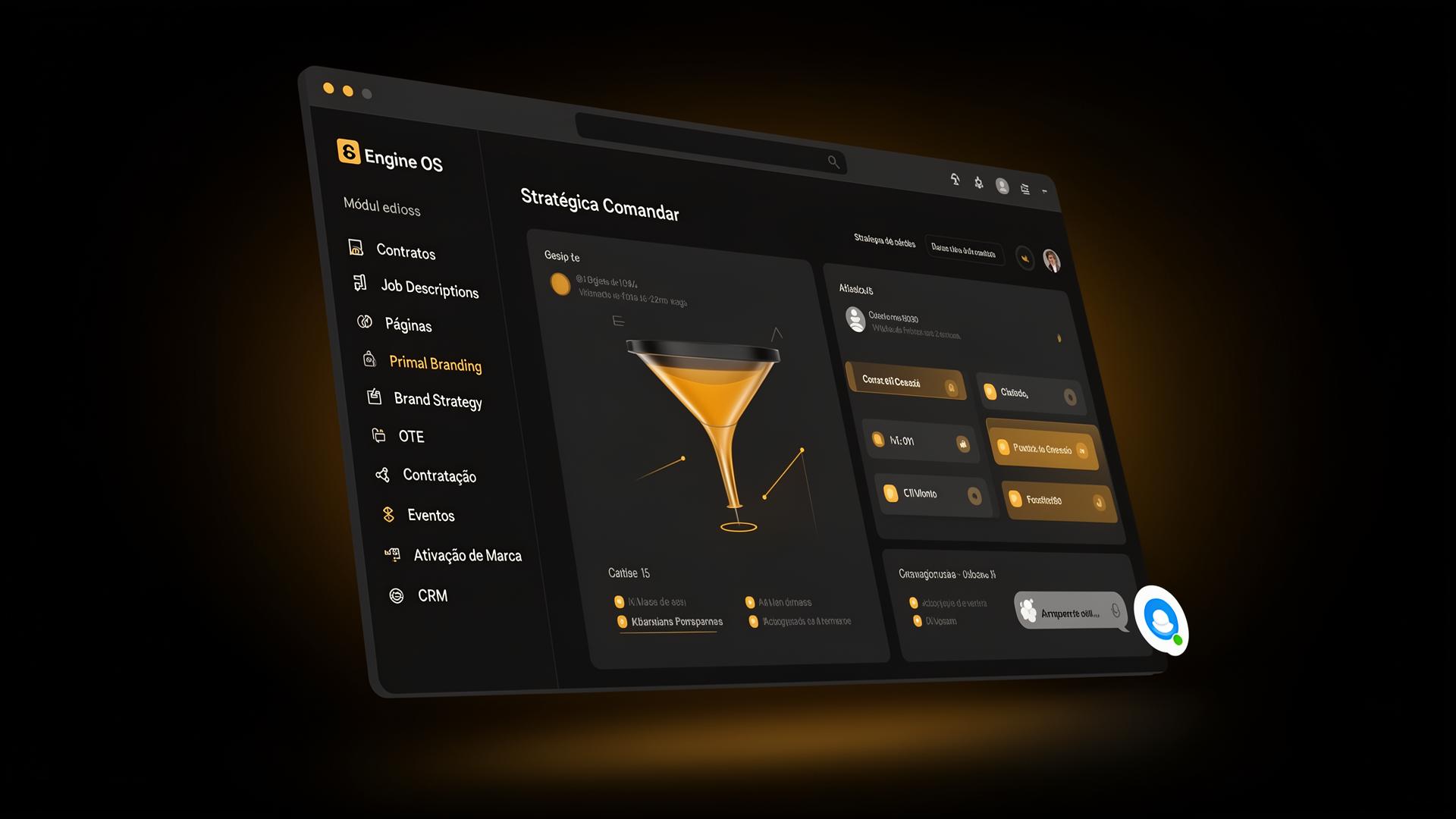 Engine OS — plataforma com IA da Vinícius Motta